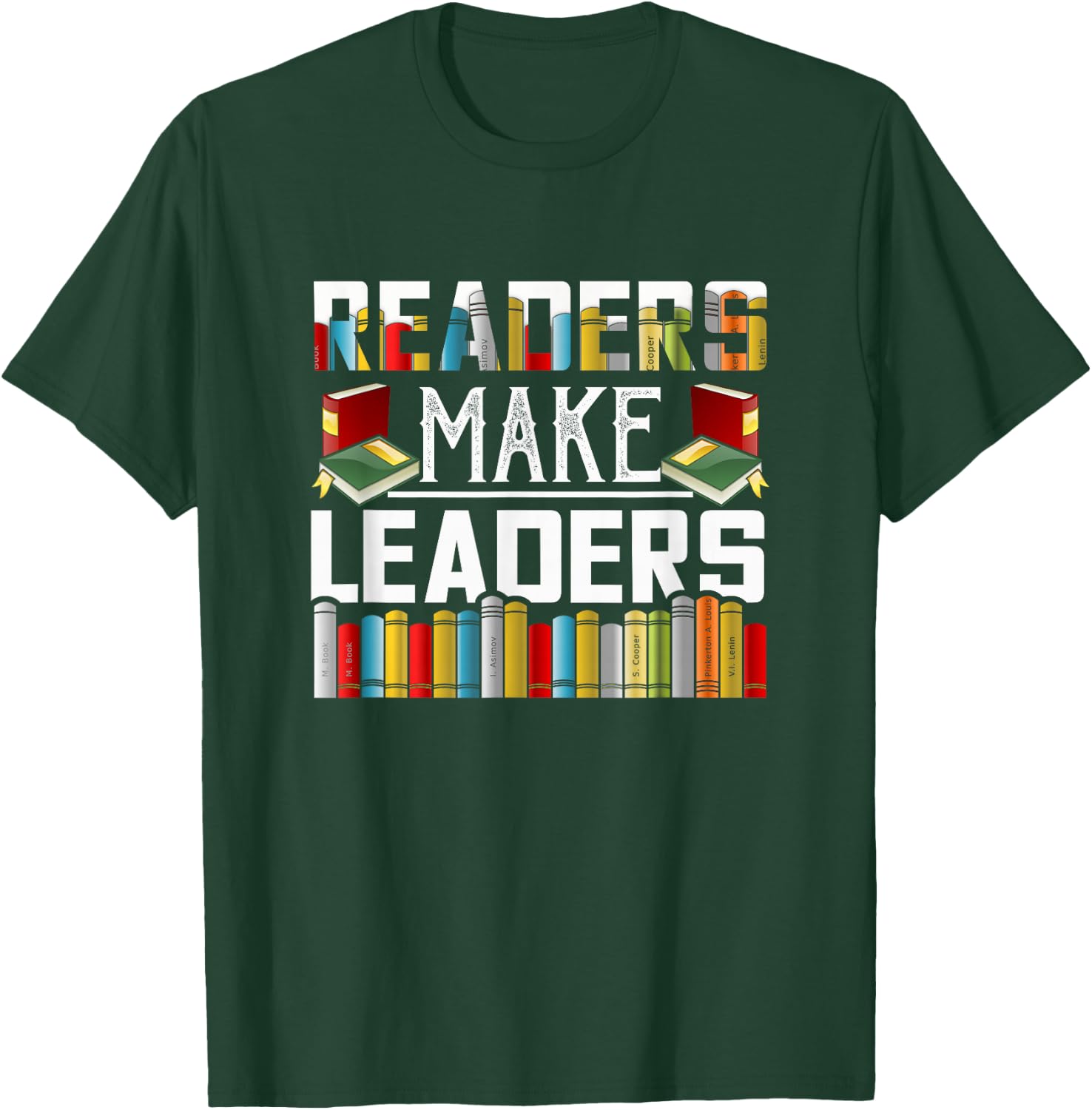 Funny Reader Gifts Readers Make Leaders - -Kids, Black, Small T-Shirt - T-Shirt | Forest