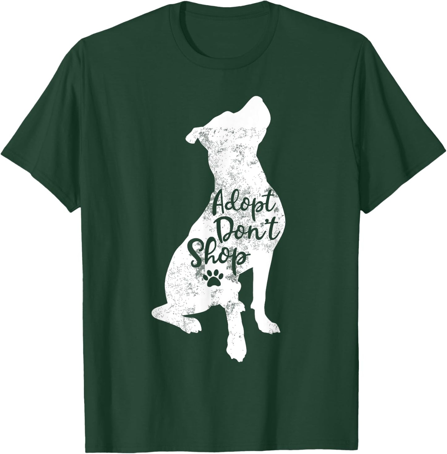 Adopt Don't Shop Rescue Pitbull Dog Breed Pit Bull Mom Women Kids T-Shirt - T-Shirt | Forest