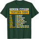 Funny Senior Citizen's Texting Code Design for Grandpa T-Shirt - T-Shirt | Forest