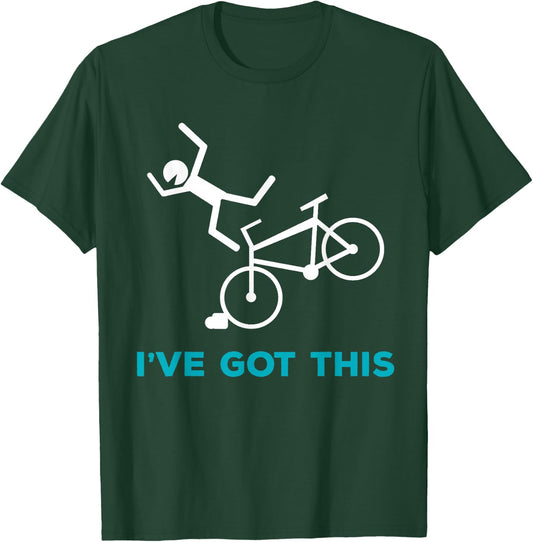 I Got This Funny Clumsy Bike Accident Injury get Well Gift T-Shirt - T-Shirt | Forest