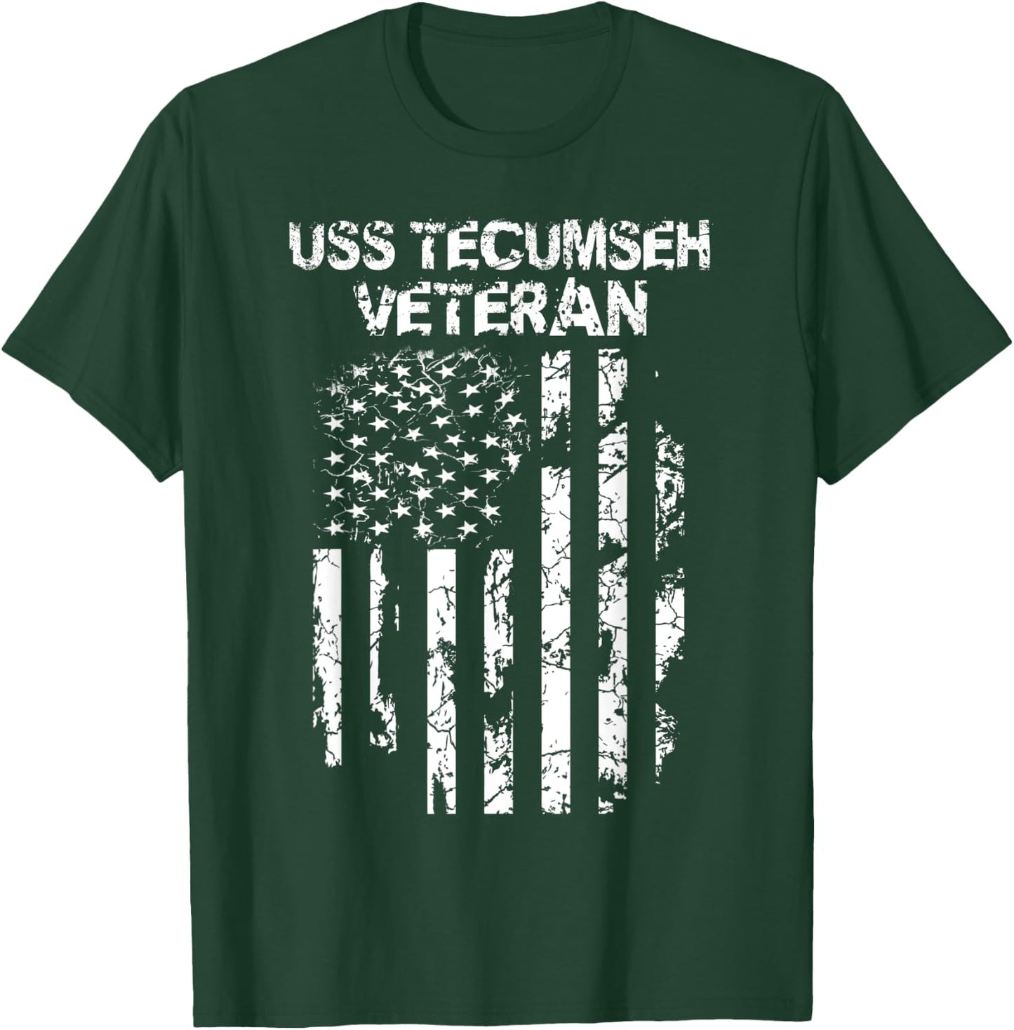 USS Tecumseh Veteran T-Shirt - T-Shirt | Forest