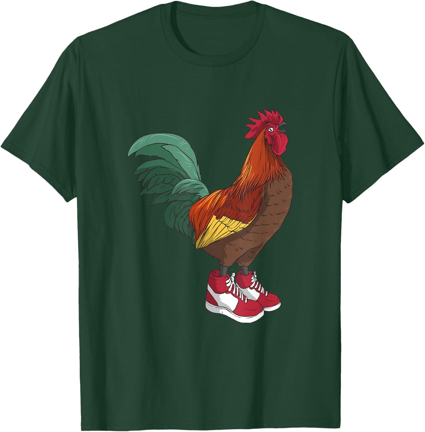 Chicken Wearing Sneakers Dank Meme T-Shirt - T-Shirt | Forest