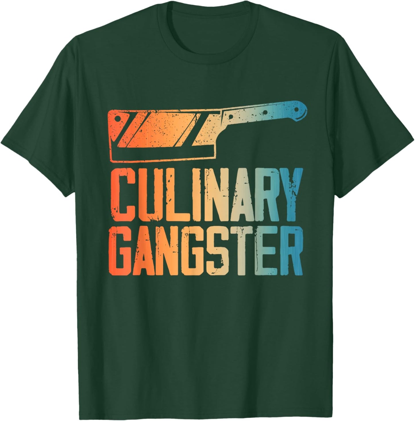 Funny Chef Art Men Women Restaurant Kitchen Food Cooking T-Shirt - T-Shirt | Forest