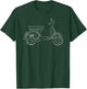 Scooter Moped Italy Retro Scooter T-Shirt - T-Shirt | Forest