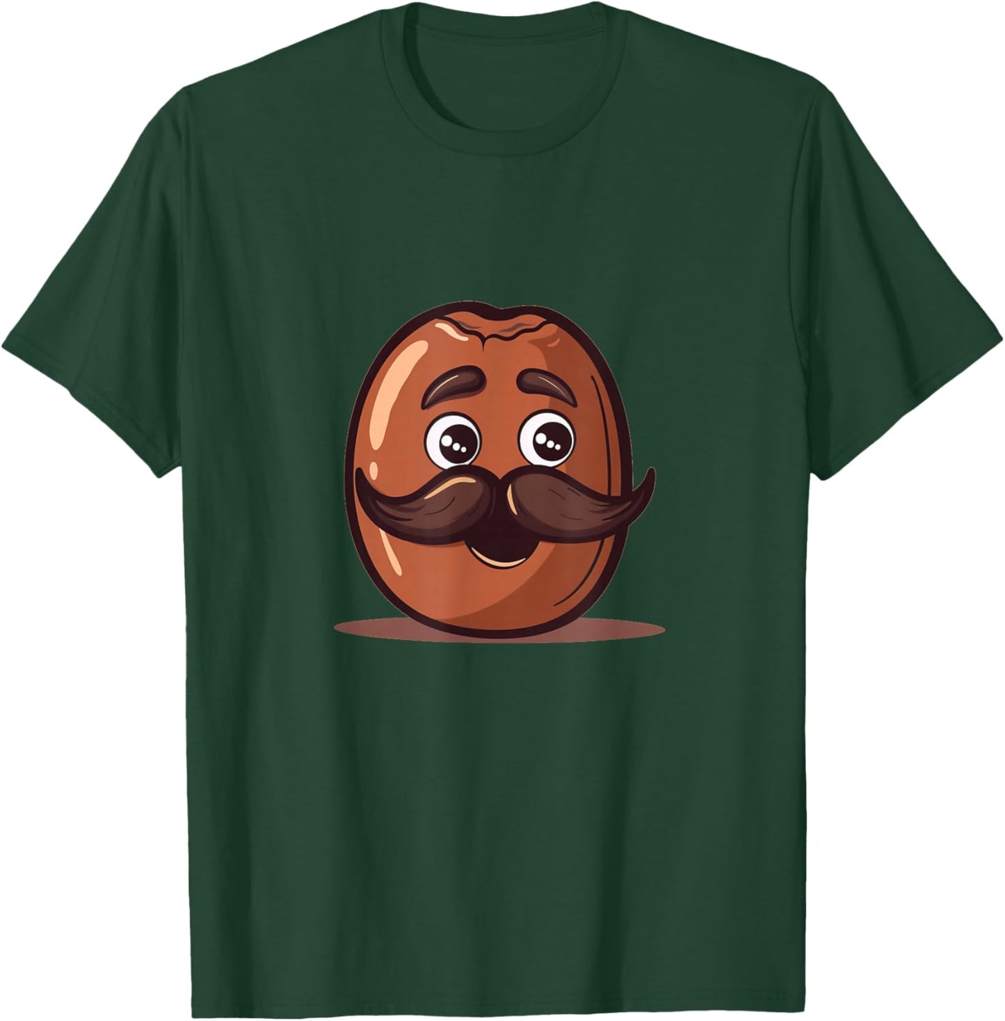 Cool looking Bean with Mustache Beard Costume T-Shirt - T-Shirt | Forest