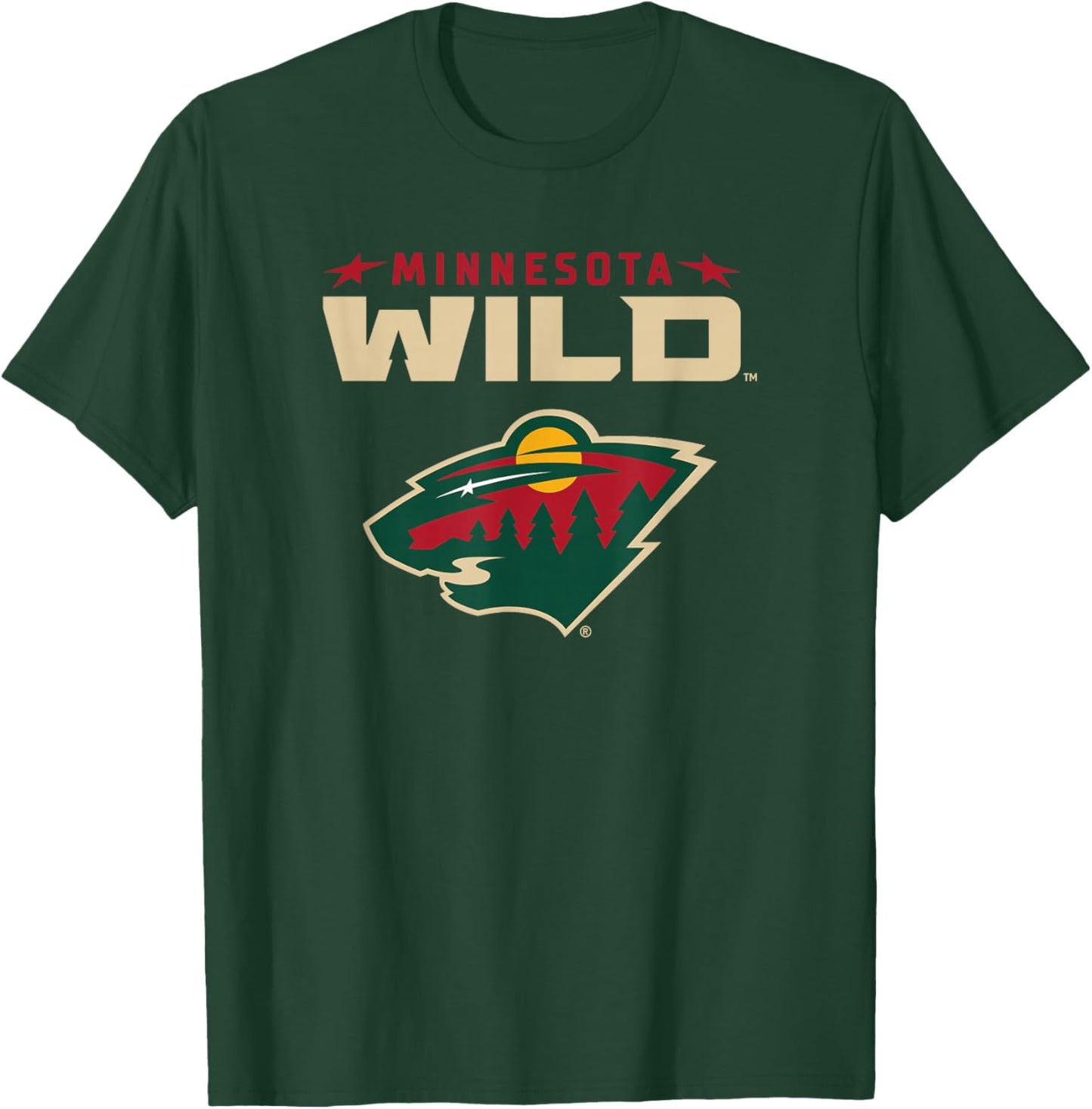 Minnesota Wild Power Play Black Officially Licensed T-Shirt - T-Shirt | Forest