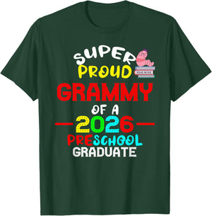 Super Proud GRAMMY of 2026 Preschool Pre-K Graduate Student T-Shirt - T-Shirt | Forest