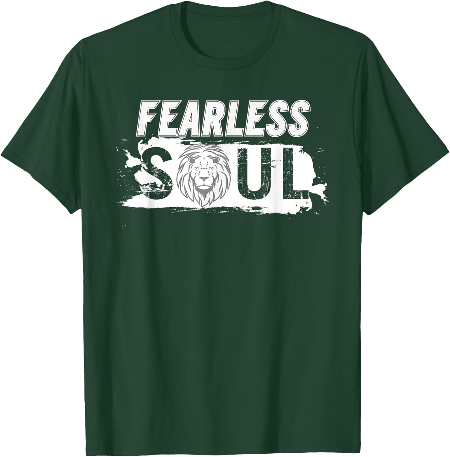 Fearless soul lion Funny Design motivation fun fearless lion T-Shirt - T-Shirt | Forest
