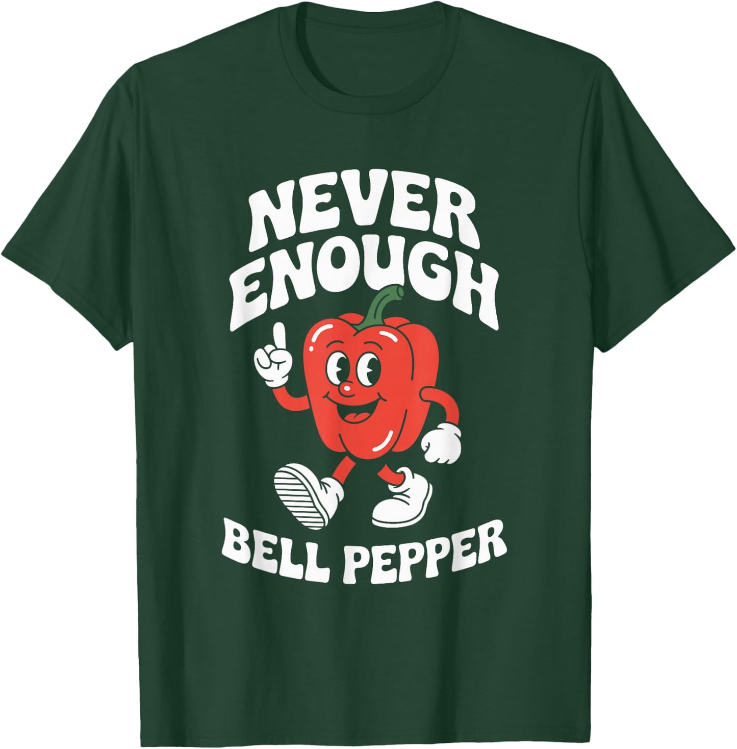 Funny Bell Pepper Retro T-Shirt - T-Shirt | Forest