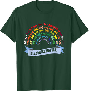 All Cancer Matters Awareness Saying I World Cancer Day T-Shirt - T-Shirt | Forest