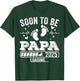 Soon to Be Papa 2025 Loading Pregnancy Announcement T-Shirt - T-Shirt | Forest