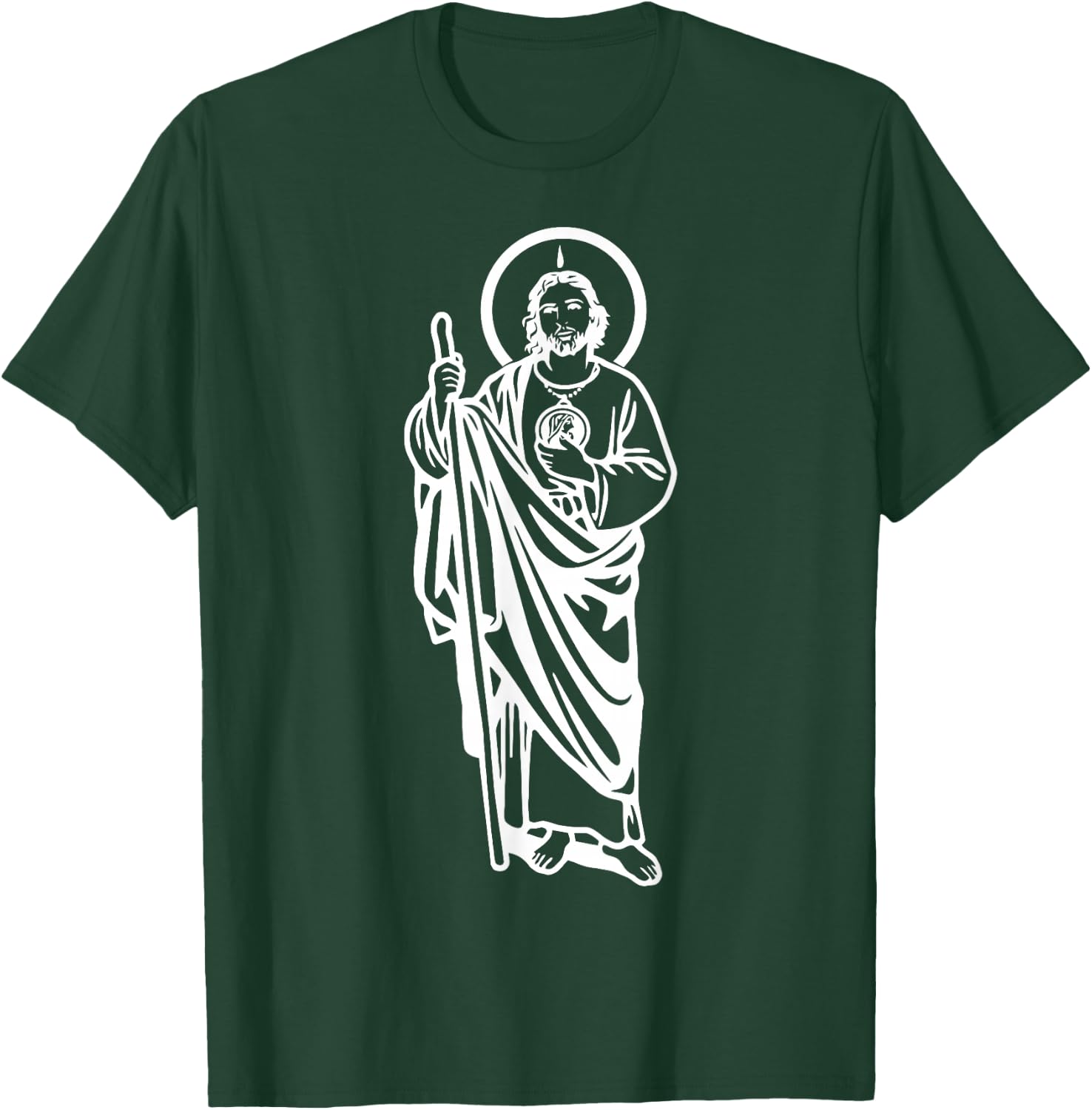 San Judas Tadeo Saint Jude Thaddeus T-Shirt - T-Shirt | Forest