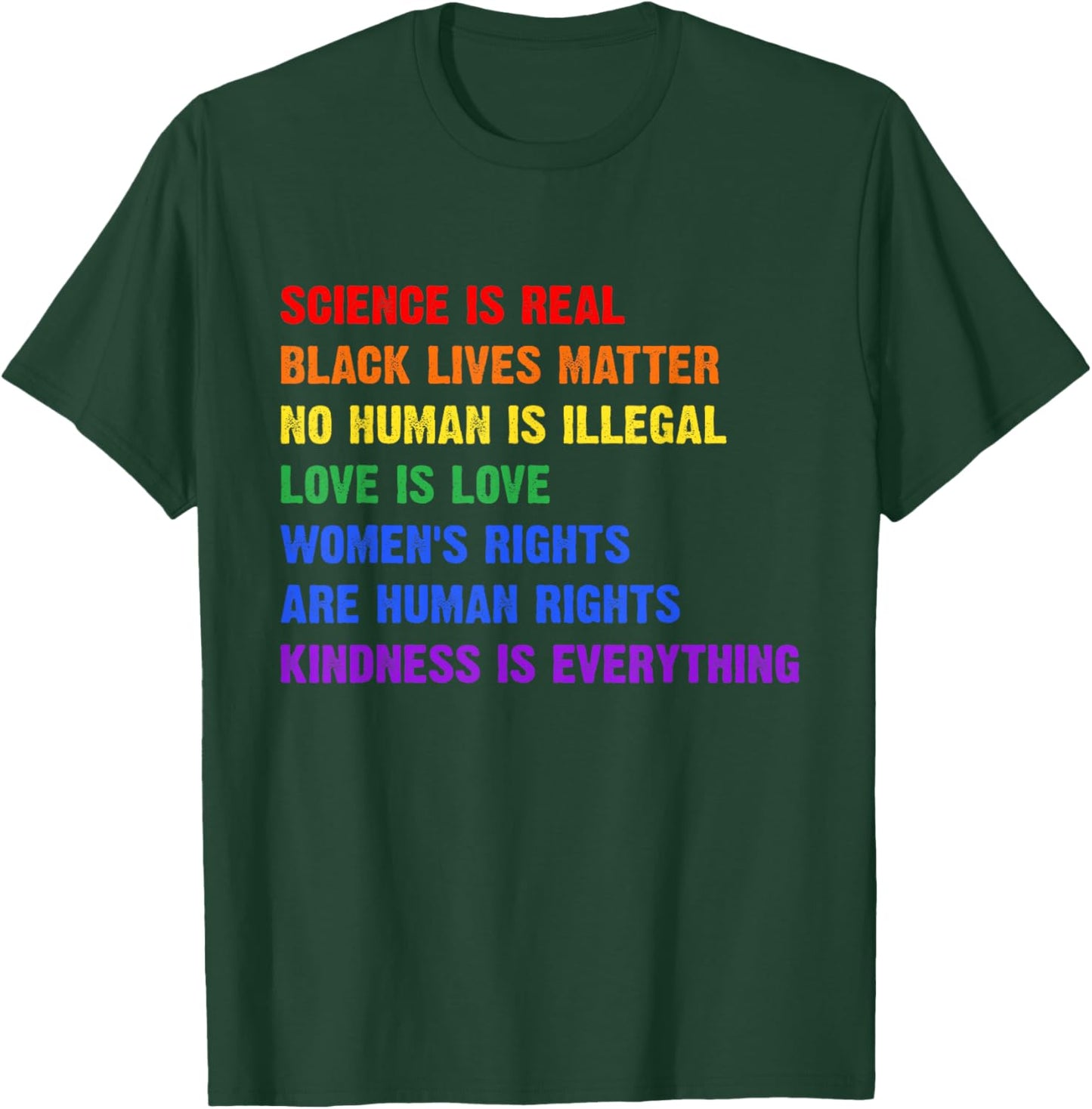 Gay Pride Science is Real Black Lives Matter Rights T-Shirt - T-Shirt | Forest