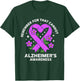 Alzheimer's Awareness Ribbon Purple Dementia Dad Mom Grandma T-Shirt - T-Shirt | Forest