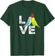 Cute Parrot Parakeet Family Love Men Women Boys Girls T-Shirt - T-Shirt | Forest