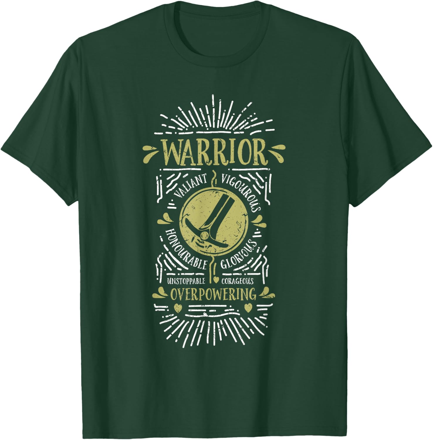 Wow Warrior Role Playing Gamer T-Shirt - T-Shirt | Forest