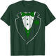 Tuxedo T Shirt with Green Bow & Boys T-Shirt - T-Shirt | Forest