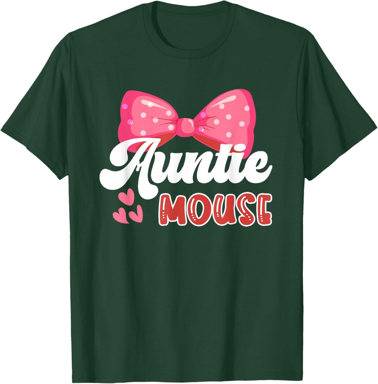 Cute Auntie Mouse | Nephew Niece | Aunt Women T-Shirt - T-Shirt | Forest
