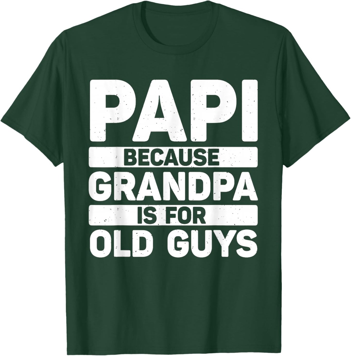 Papi Design For Grandpa From Grandkids Father's Day Papi T-Shirt - T-Shirt | Forest