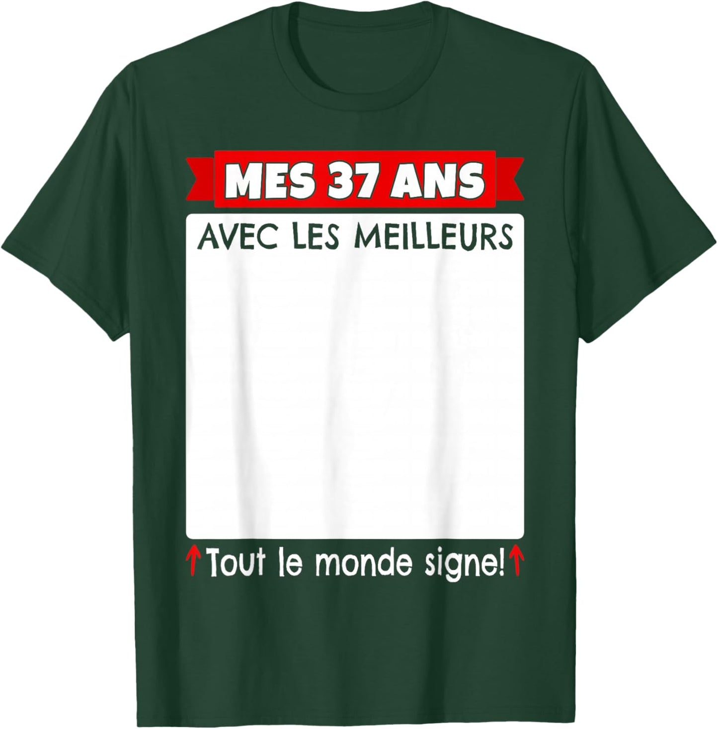 37 Years to Sign 37 Years Birthday Man Woman Anniv 37 T-Shirt - T-Shirt | Forest