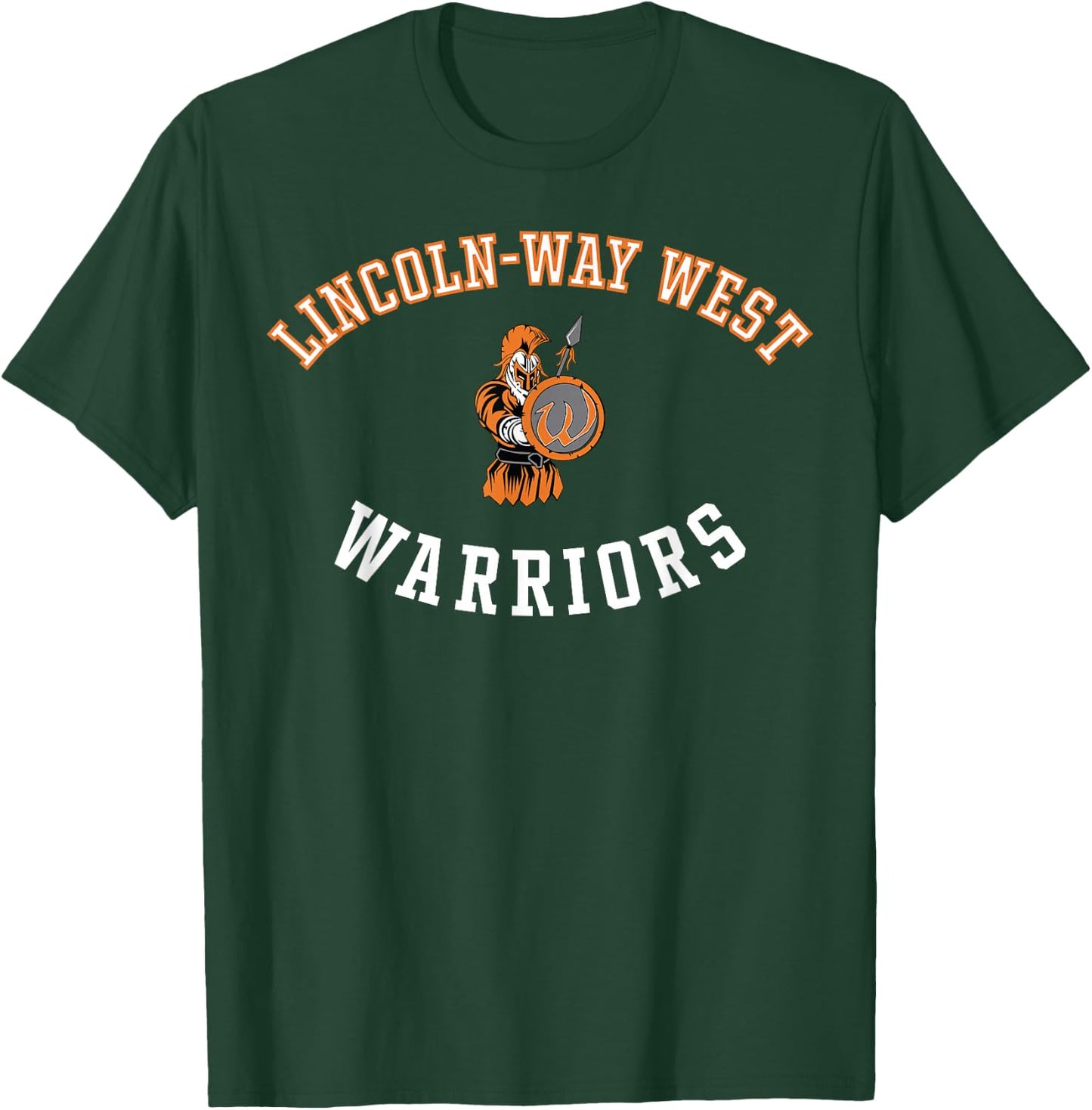 Lincoln-Way West High School Warriors C8 T-Shirt - T-Shirt | Forest