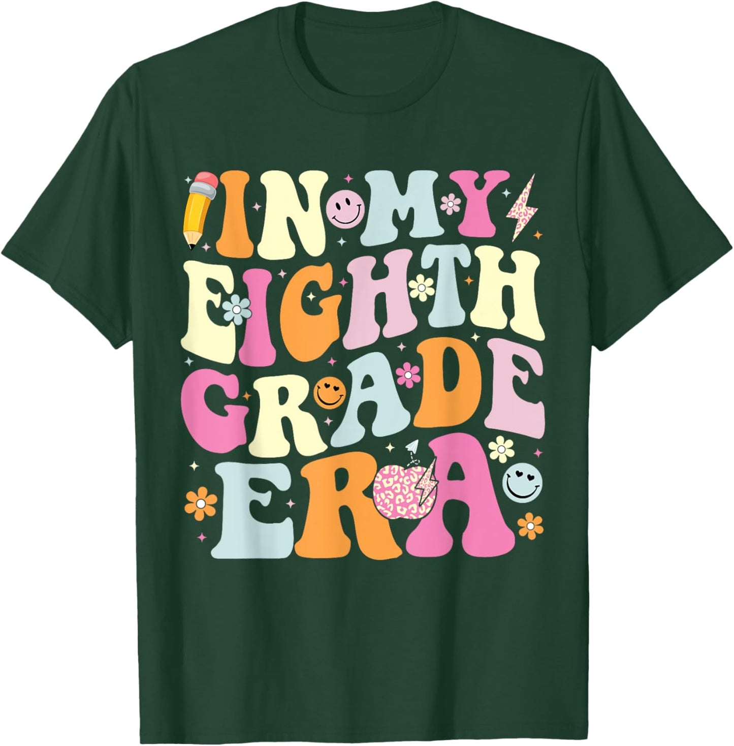 In My Eighth Grade Era Cool 8th Grade Teacher Back to School Women T-Shirt - T-Shirt | Forest