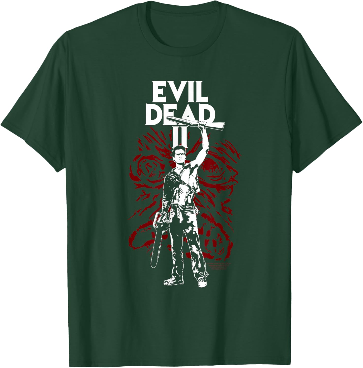 Evil Dead 2 Ash with the Book of the Dead Horror Movie T-Shirt - T-Shirt | Forest