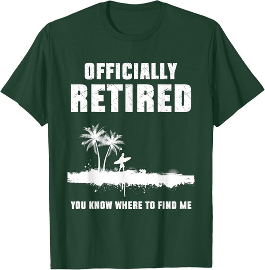 Retirement 2025 Retire Surfer Retired Gifts Surfing T-Shirt - T-Shirt | Forest