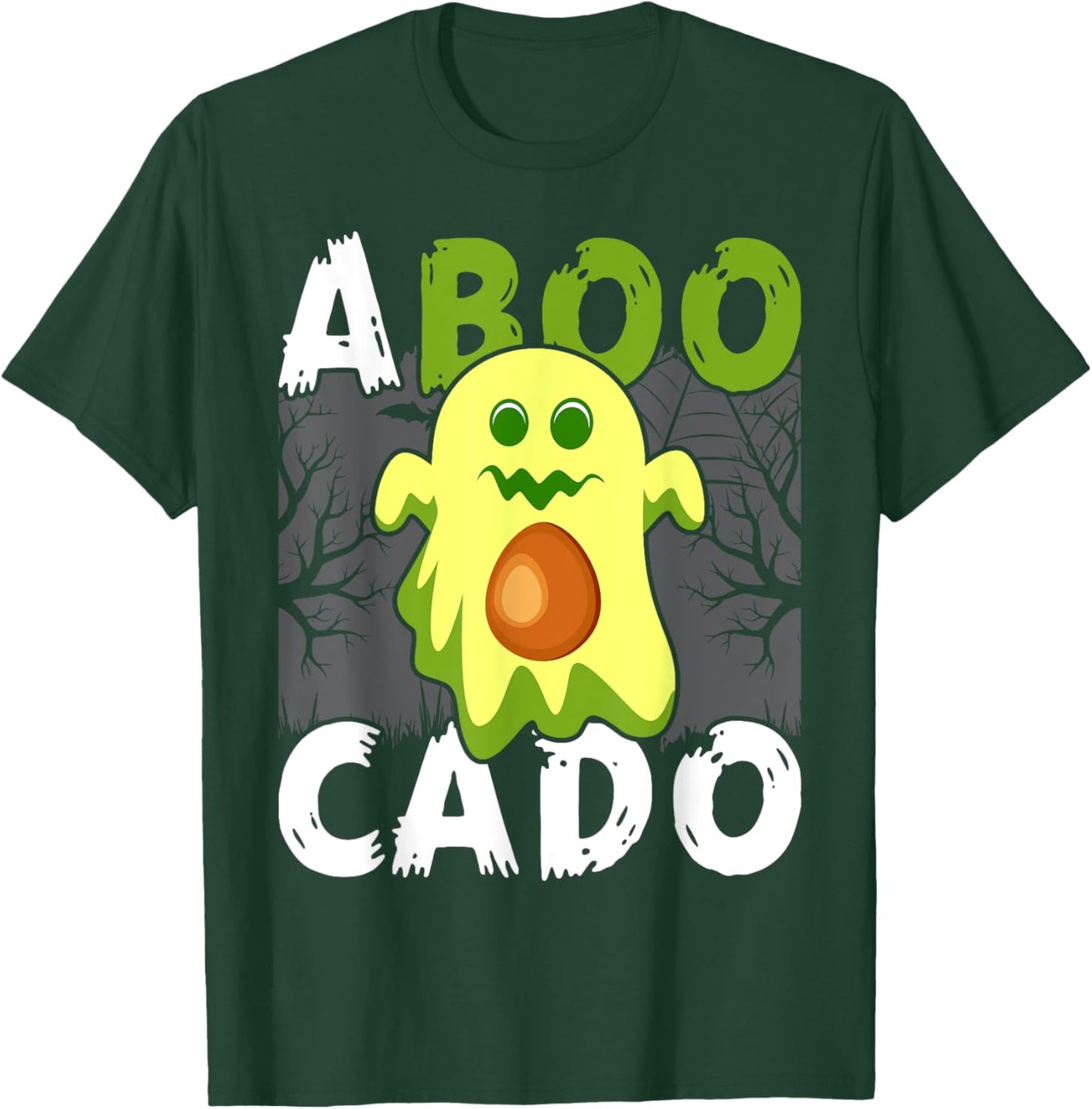 ABooCado Shirt Cute Avocado Halloween Shirt Avocado T-Shirt - T-Shirt | Forest