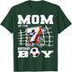 Mom 7th Birthday Boy Dabbing Soccer Football B-Day Party T-Shirt - T-Shirt | Forest