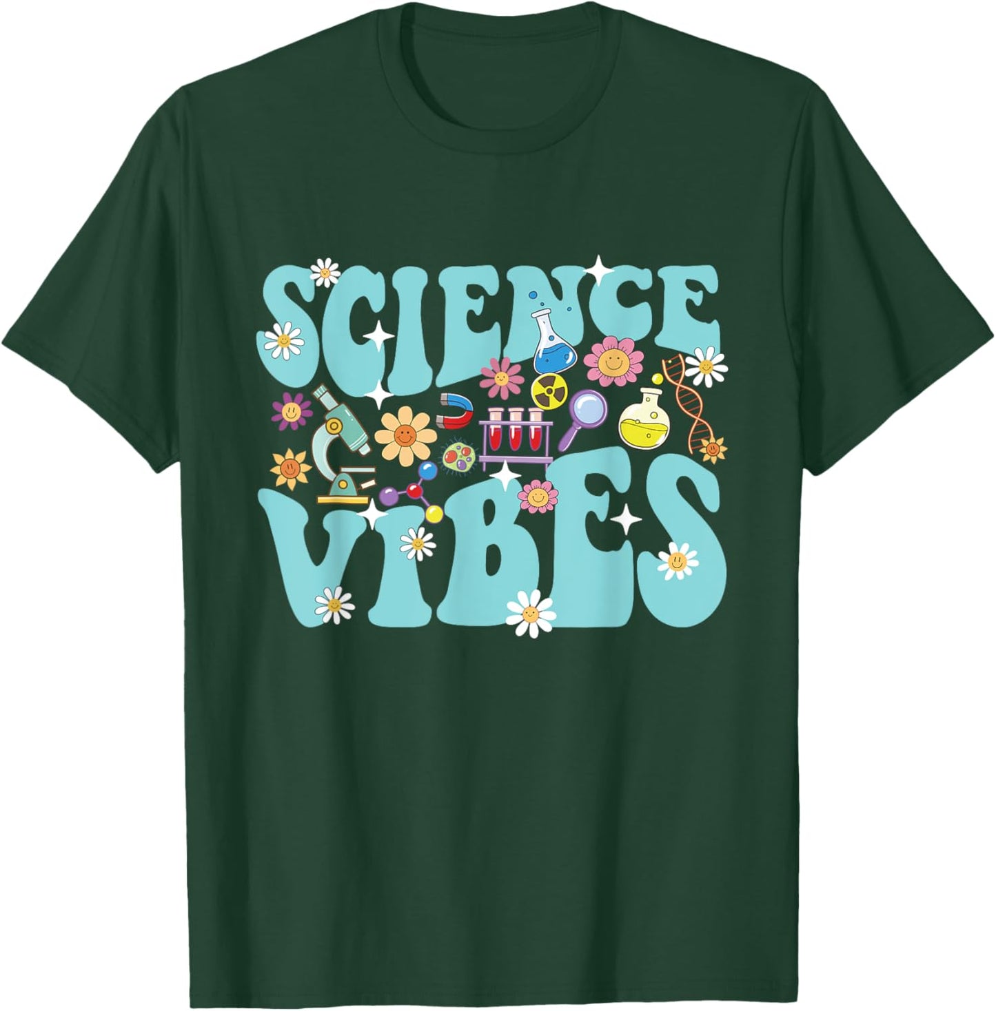 Science Vibes - Biology Lover Science Fan Biologist T-Shirt - T-Shirt | Forest