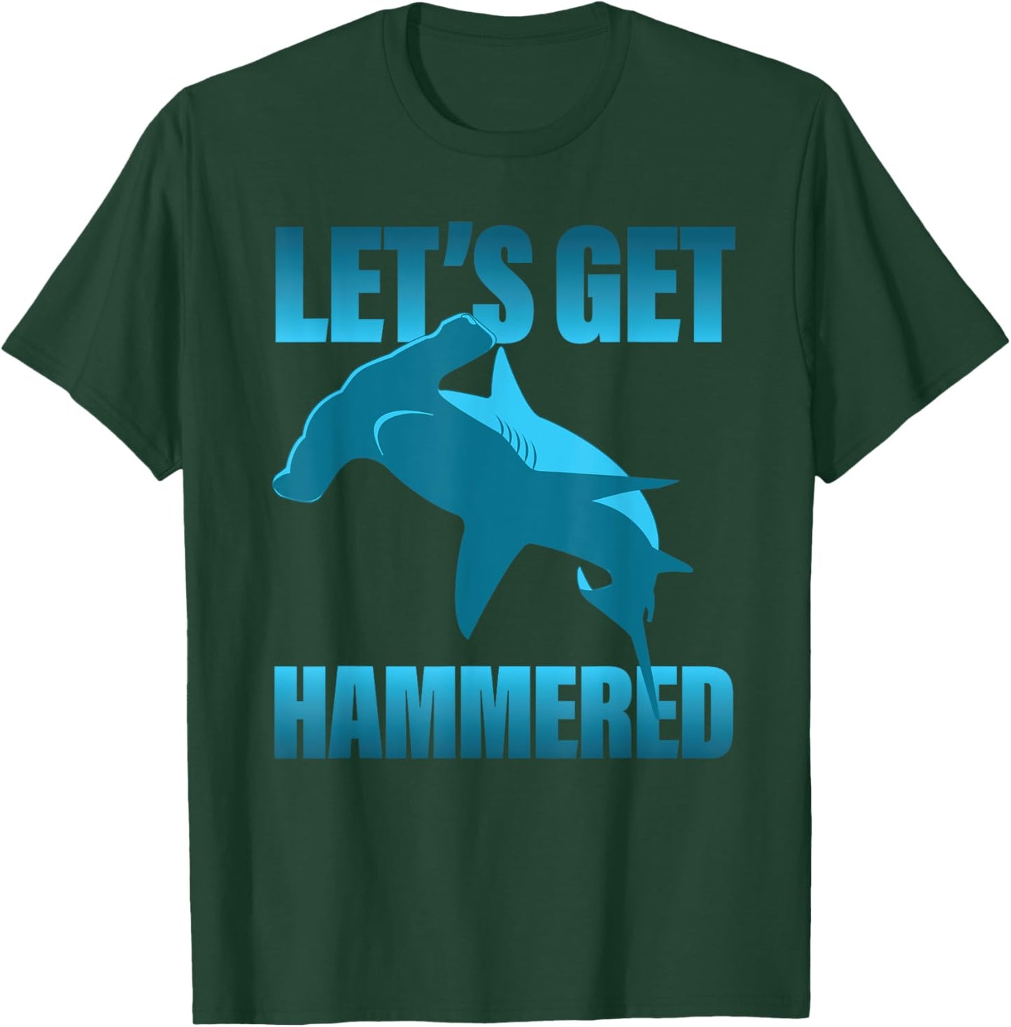 Funny Deep Sea Diving - Boat Dive Hammerhead Shark T-Shirt - T-Shirt | Forest