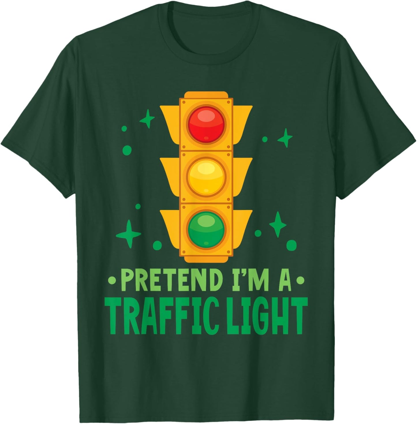 Traffic Lights Halloween Pretend I'm A Traffic Light T-Shirt - T-Shirt | Forest