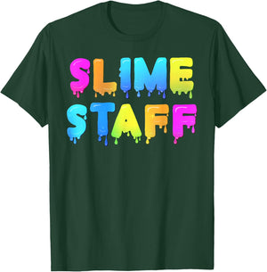 Slime Staff Shirt - Slime Party Shirts - Slime Birthday T-Shirt - T-Shirt | Forest