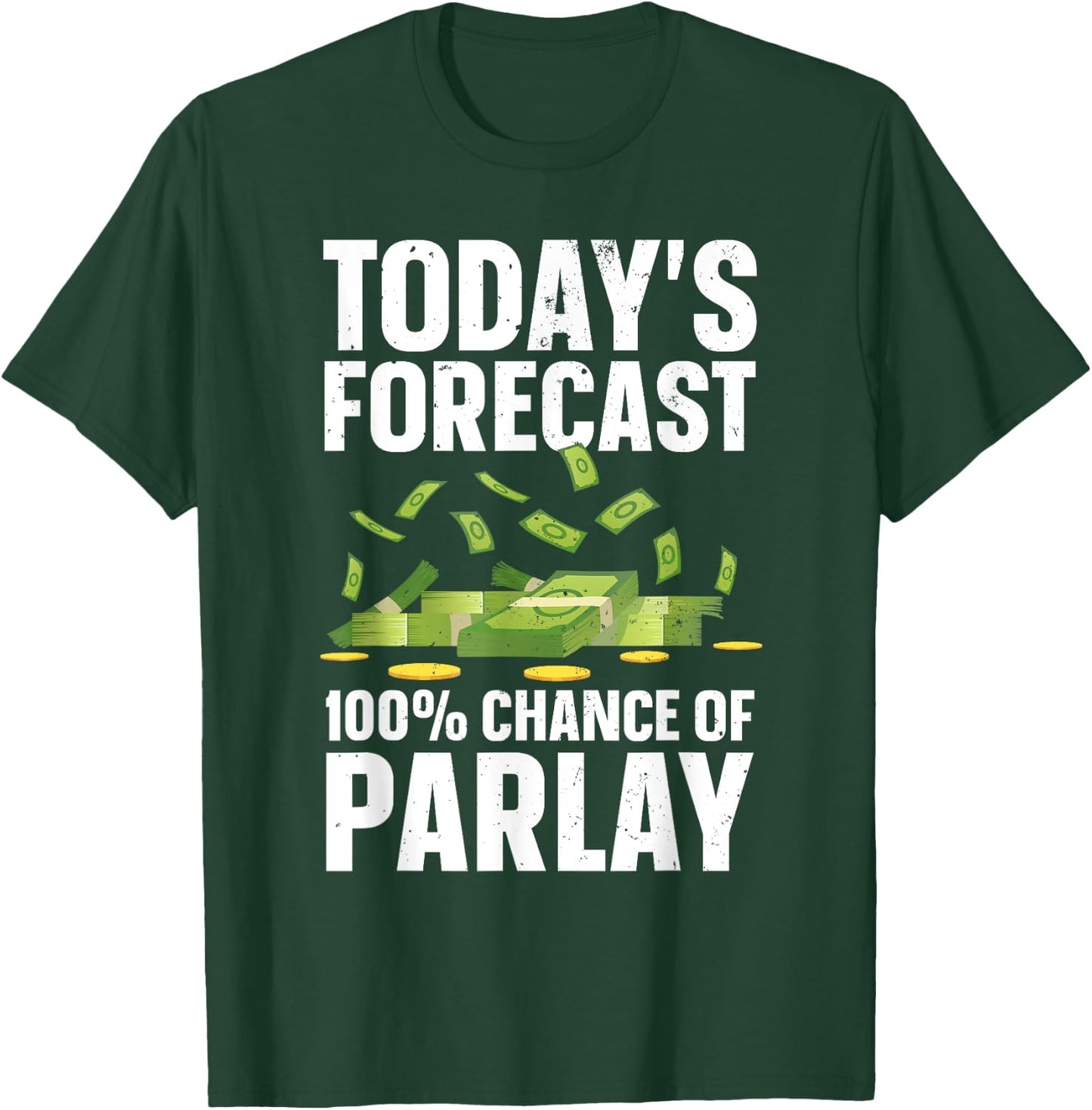 Parlay Sports Betting Design Women Sports Gambler T-Shirt - T-Shirt | Forest
