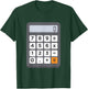 Funny Accountant Halloween Costume Outfit Math Calculator T-Shirt - T-Shirt | Forest