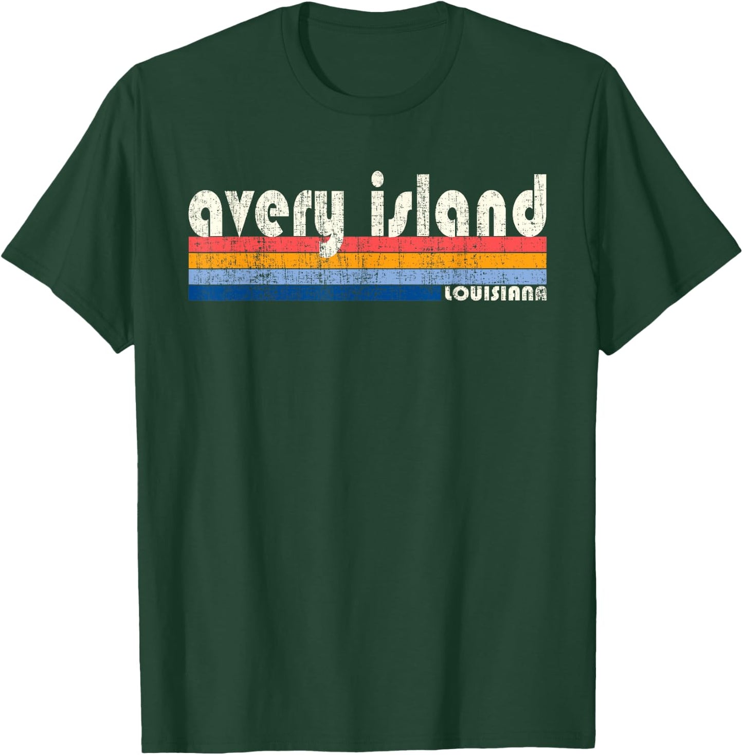 Vintage 70s 80s Style Avery Island LA T-Shirt - T-Shirt | Forest