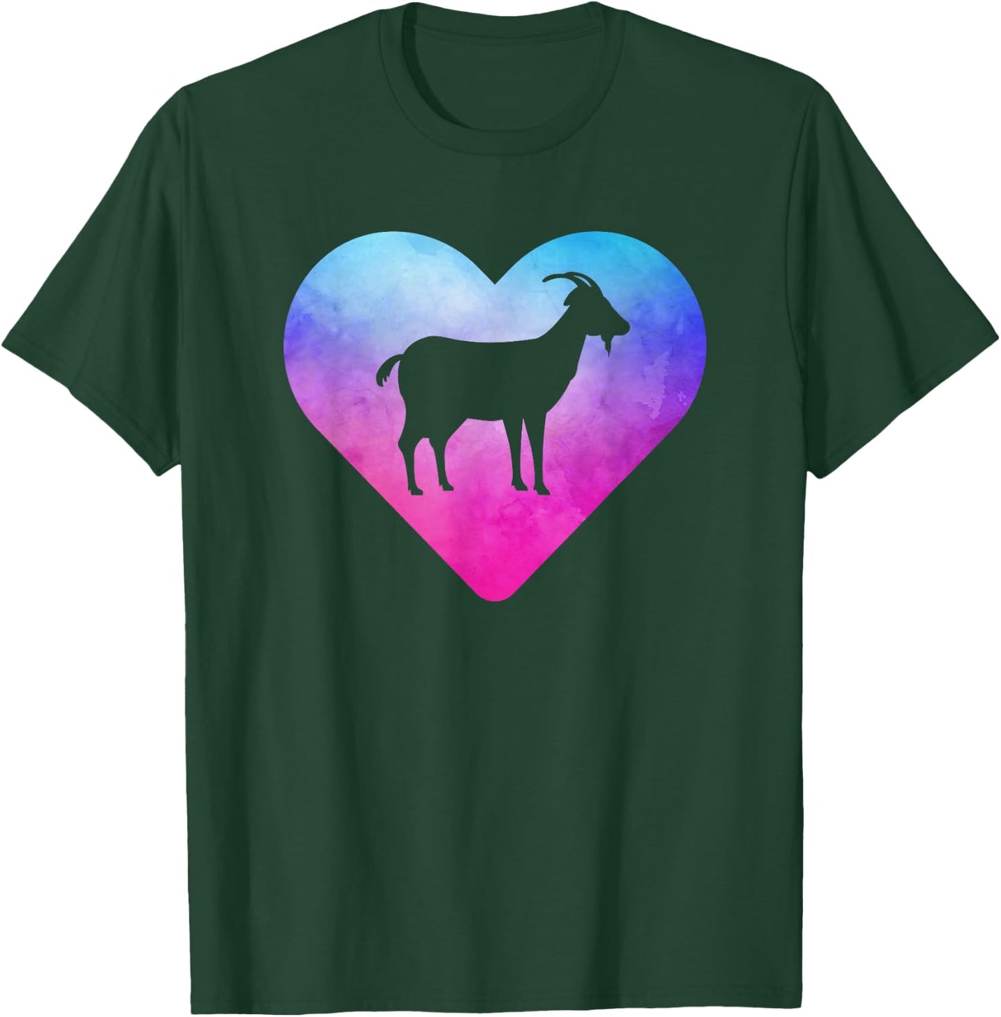 Women or Girls Goat T-Shirt - T-Shirt | Forest