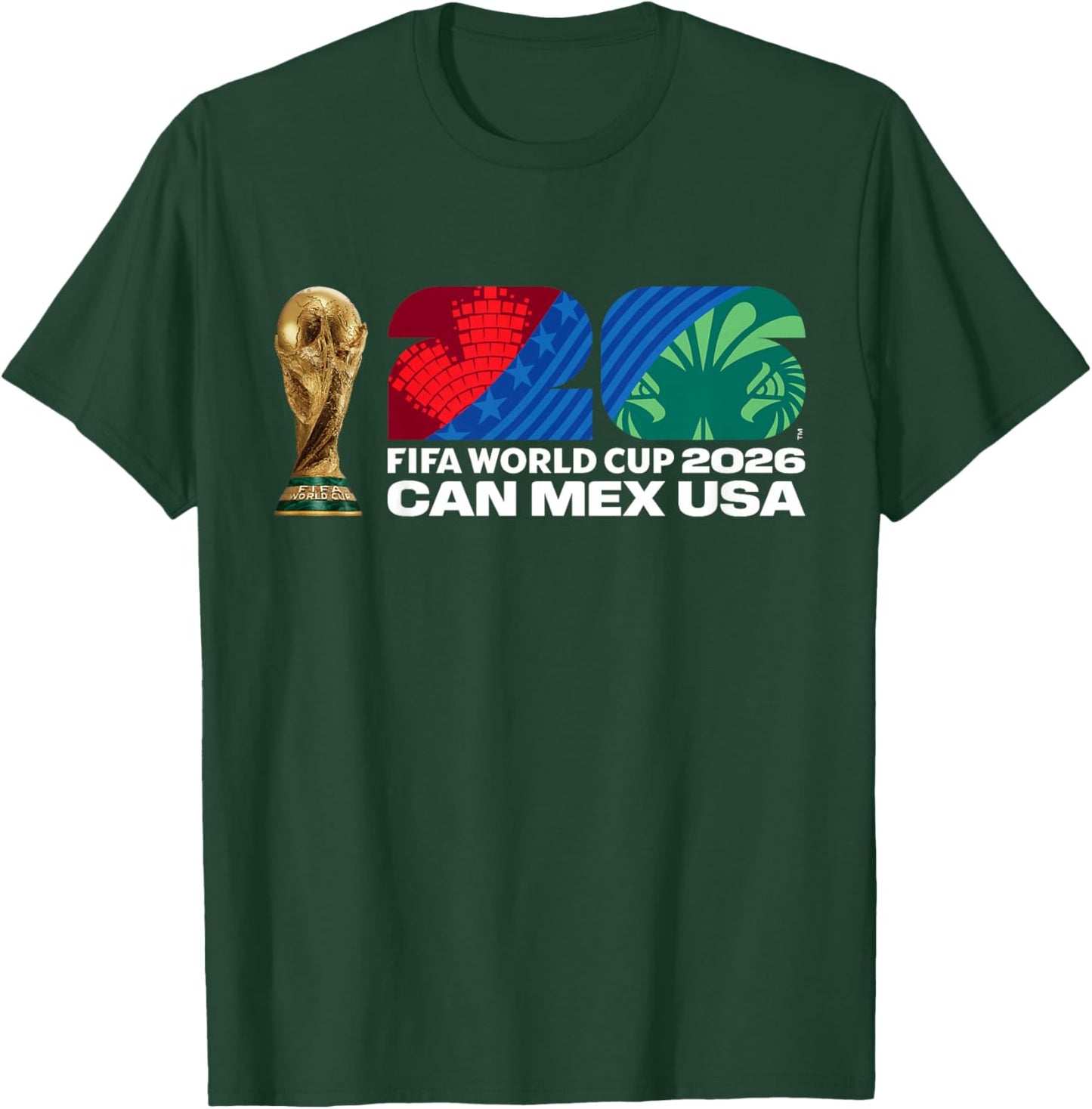 Kids FIFA World CUP26 FIFA Host Country Trophy Color T-Shirt - T-Shirt | Forest