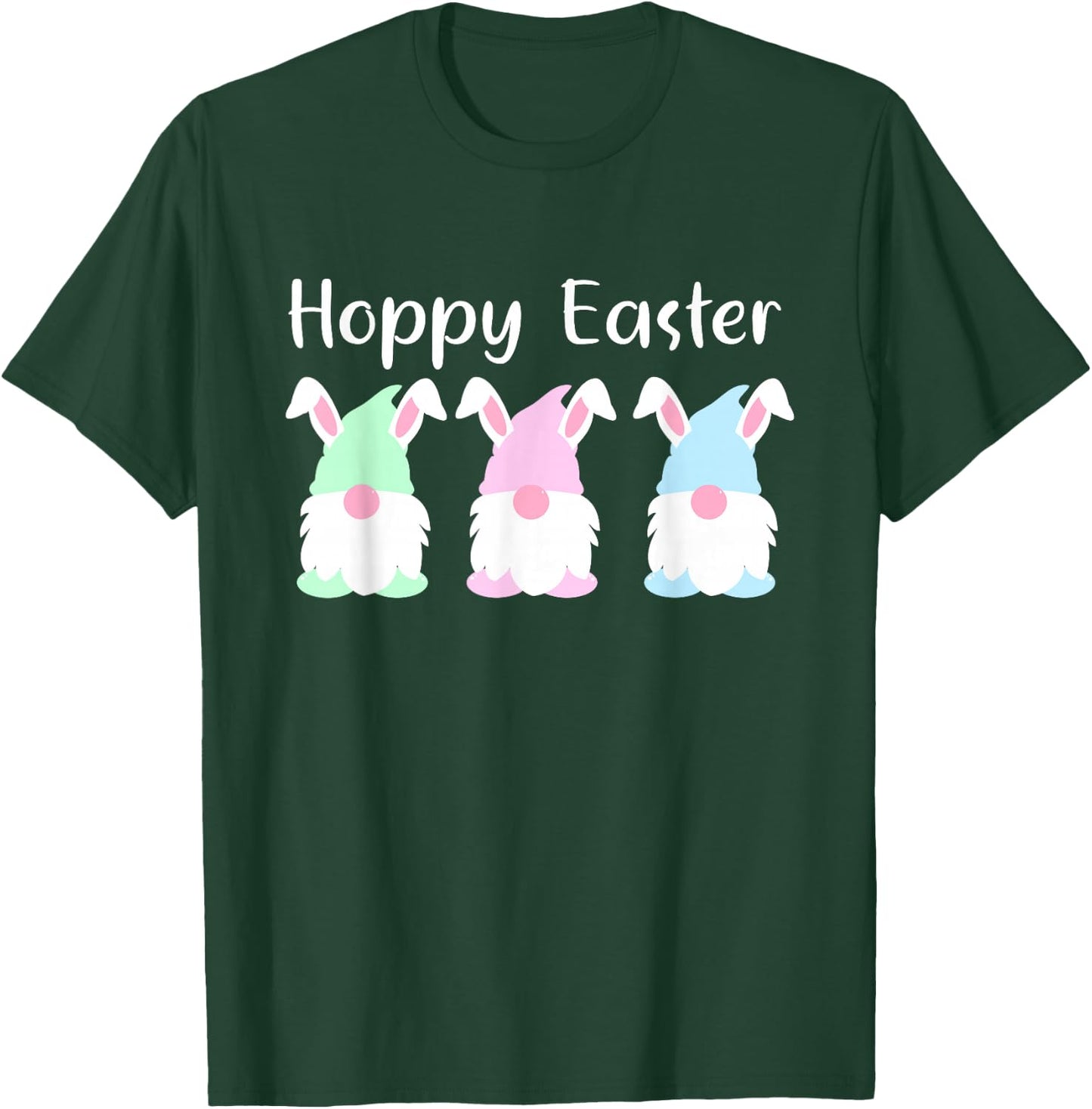 Easter Bunny Gnome Shirt Happy Easter Pun Spring Decor T-Shirt - T-Shirt | Forest