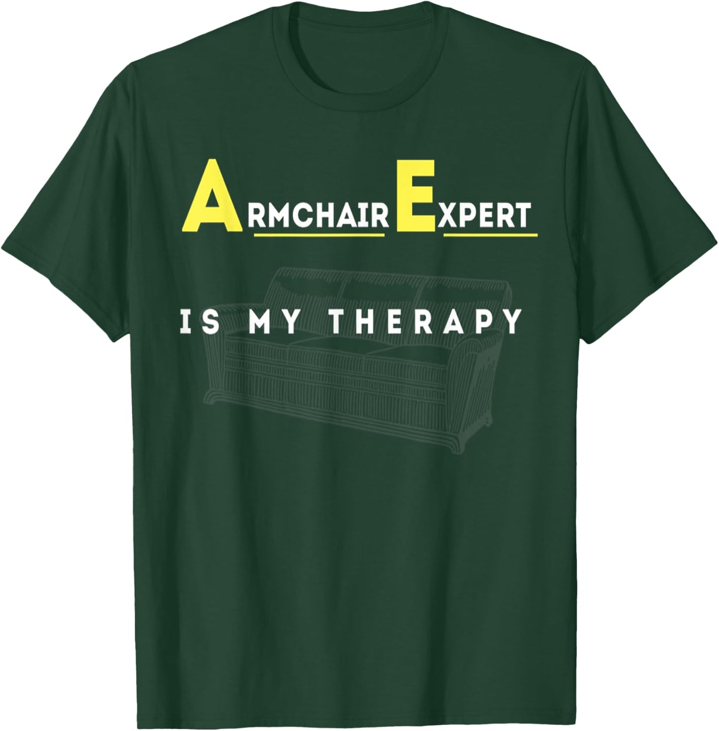 Alex Reid Designs Men's Black Cotton Blend Classic Fit Short Sleeve - Small - Spread Collar - Yoga - Therapeutic Theme T-Shirt - T-Shirt | Forest