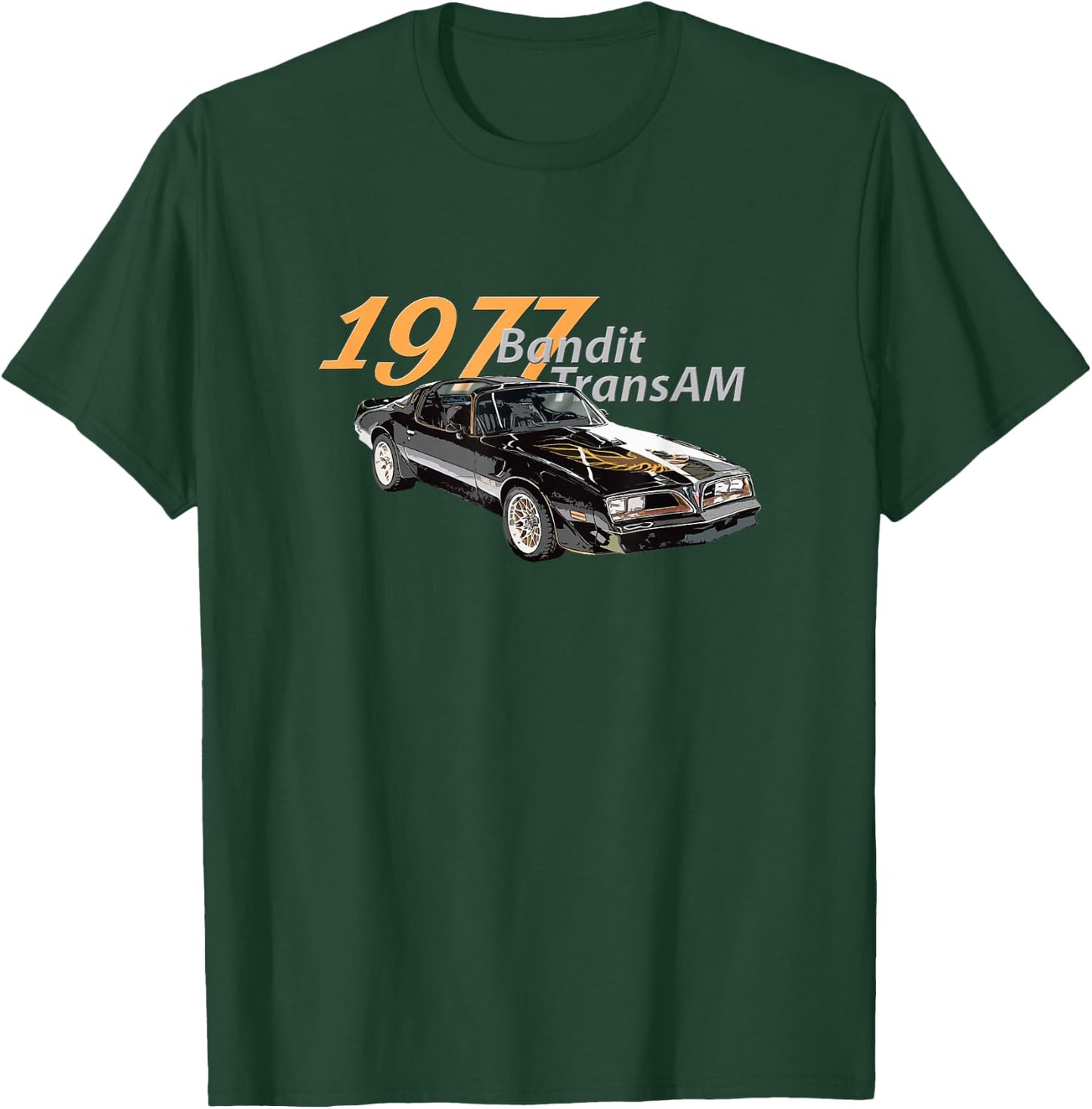 Vintage 1977 Bandit Trans AM - Muscle Cars, 1970s T-Shirt - T-Shirt | Forest
