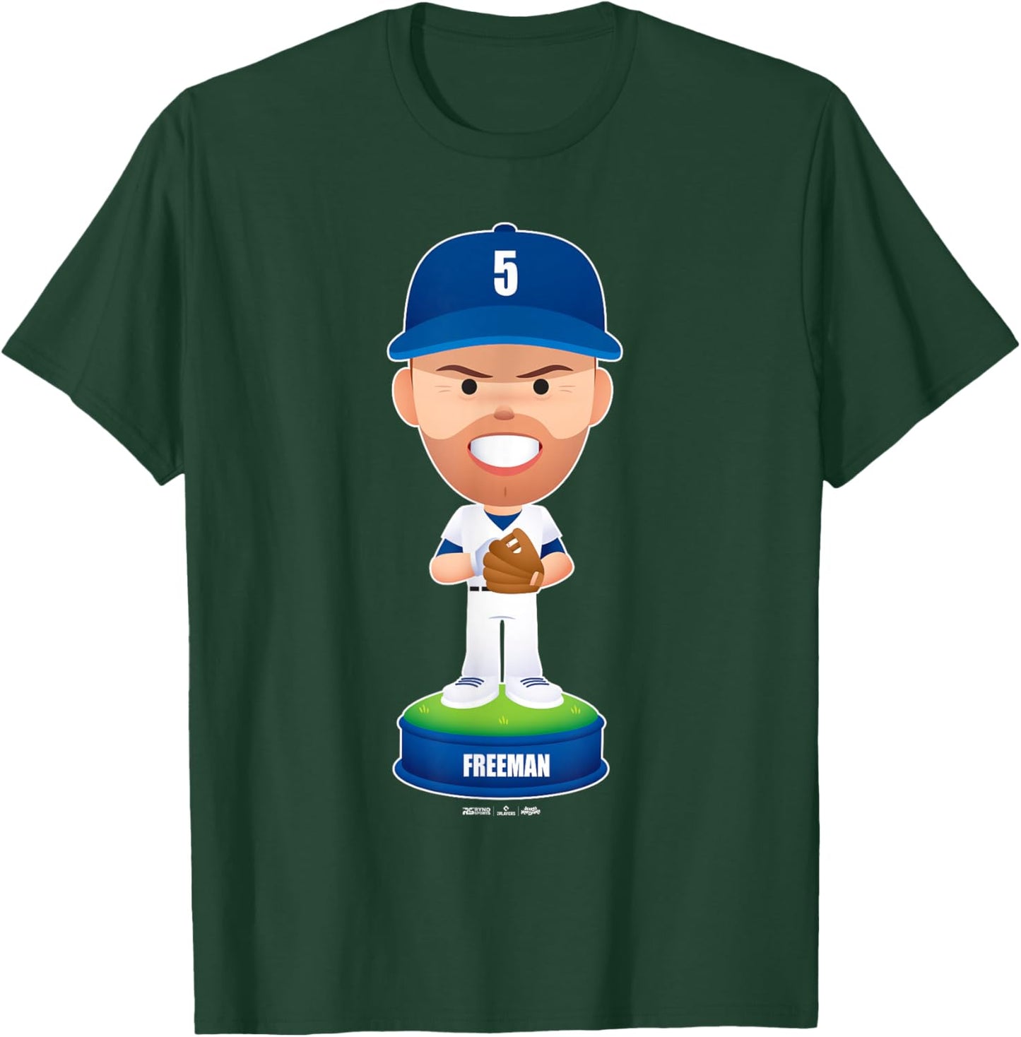 Freddie Freeman Los Angeles Baseball Bobblehead MLBPA T-Shirt - T-Shirt | Forest