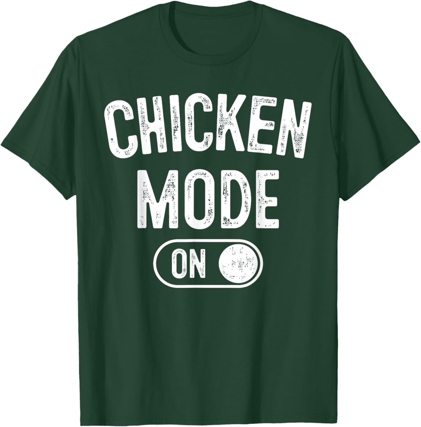 Chicken Mode On Costume Funny Farmer Gift Farm Animal Lover T-Shirt - T-Shirt | Forest