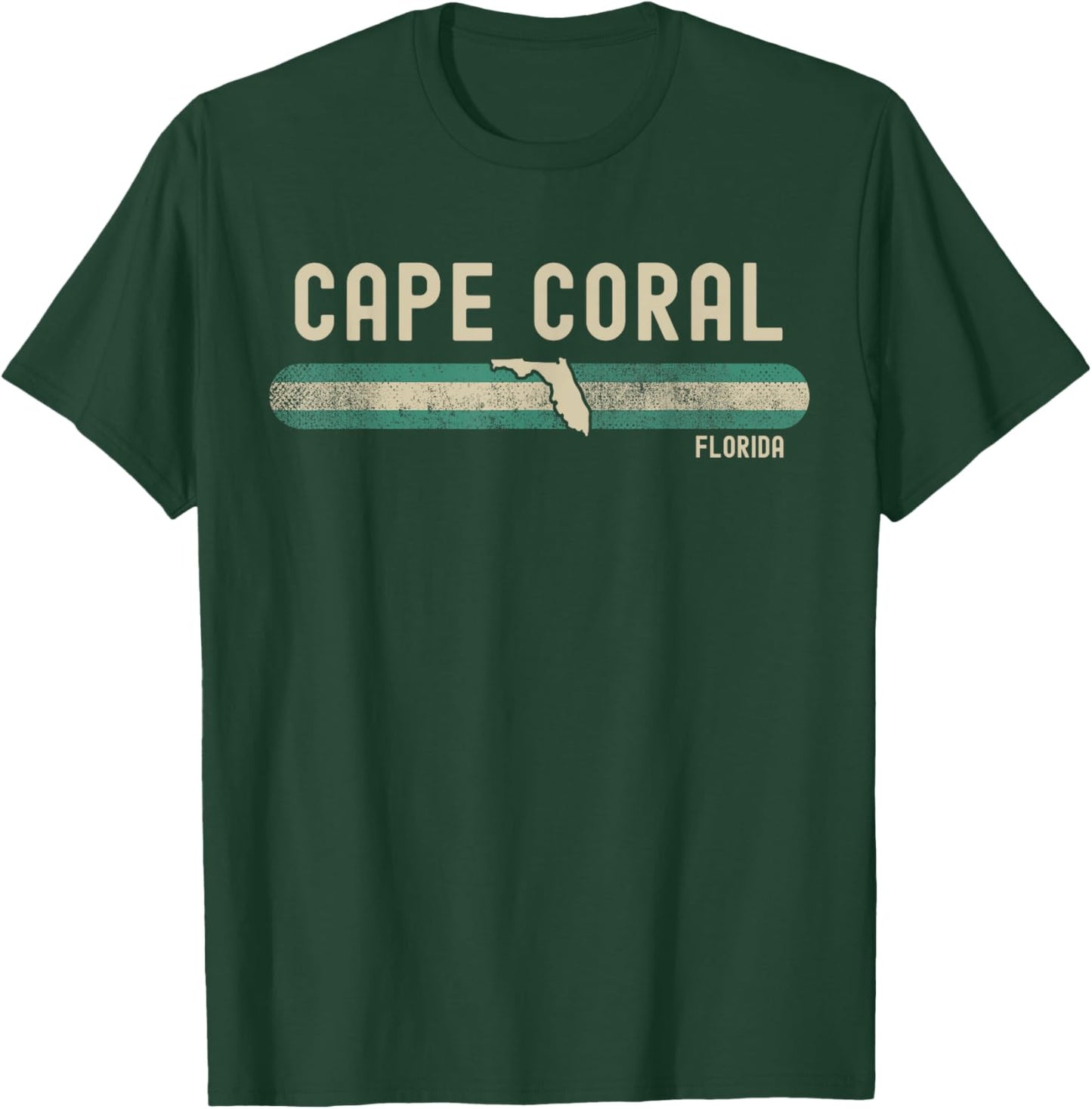 Cape Coral FL | Florida | Travel & 80s Style T-Shirt - T-Shirt | Forest