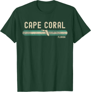 Cape Coral FL | Florida | Travel & 80s Style T-Shirt - T-Shirt | Forest