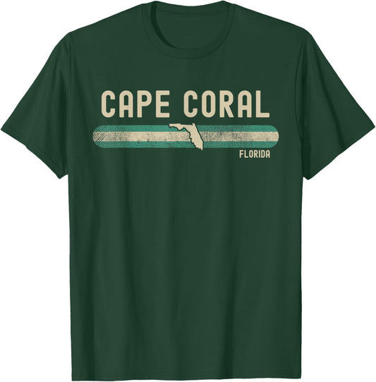 Cape Coral FL | Florida | Travel & 80s Style T-Shirt - T-Shirt | Forest