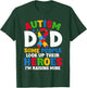 Autism Dad Puzzle Ribbon Proud Son Hero Autism Awareness T-Shirt - T-Shirt | Forest