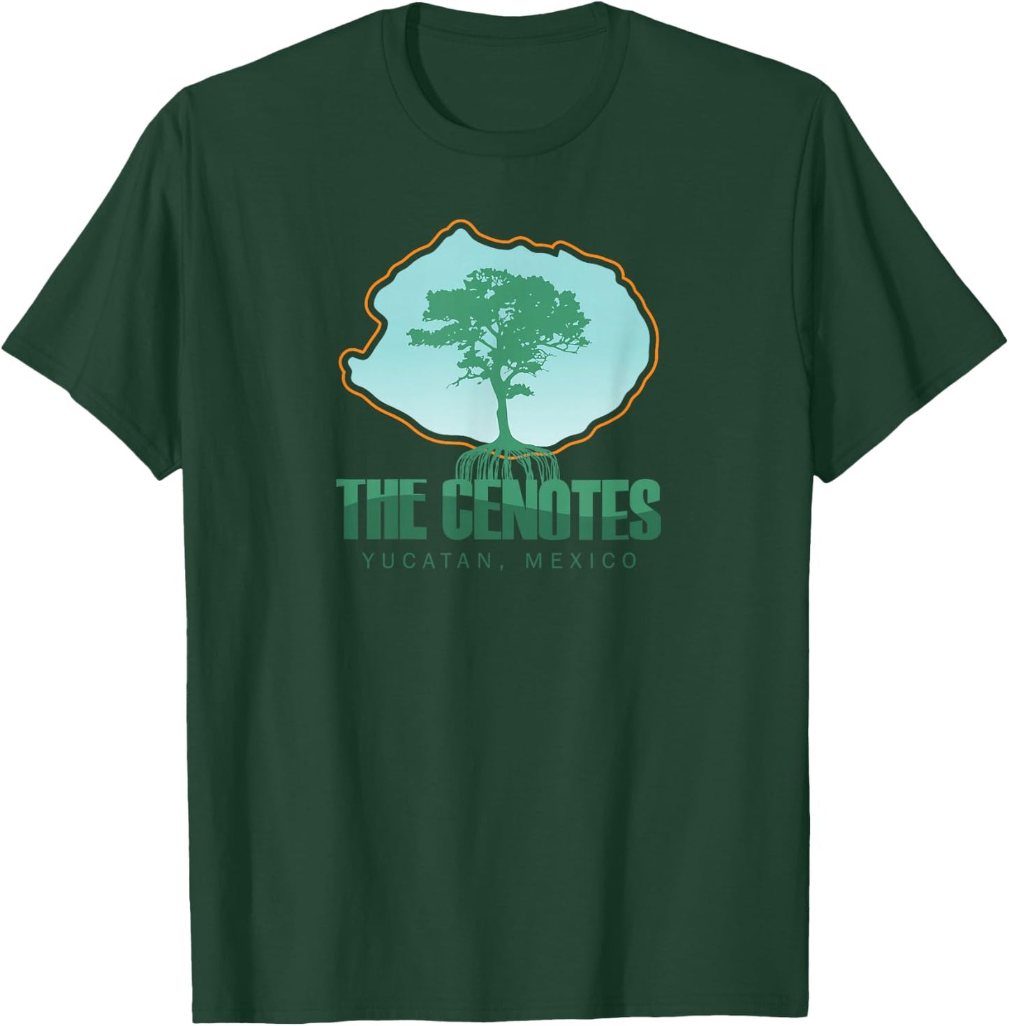 The Cenotes - Yucatan, Mexico T-Shirt - T-Shirt | Forest