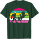 Bigfoot Unicorn Easter Bunny Retro Colorful Sunset Funny T-Shirt - T-Shirt | Forest